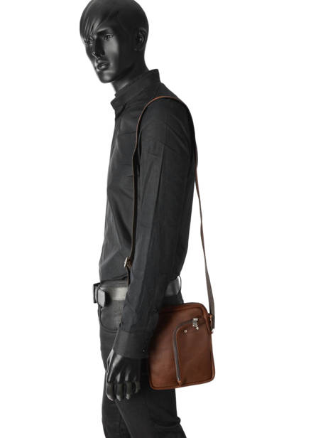 Sac Bandoulière Foures Marron baroudeur 9009 vue secondaire 2