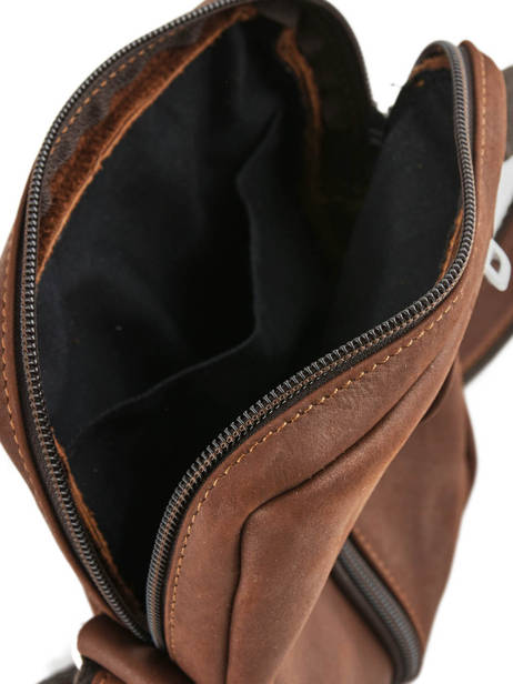 Sac Bandoulière Foures Marron baroudeur 9009 vue secondaire 4