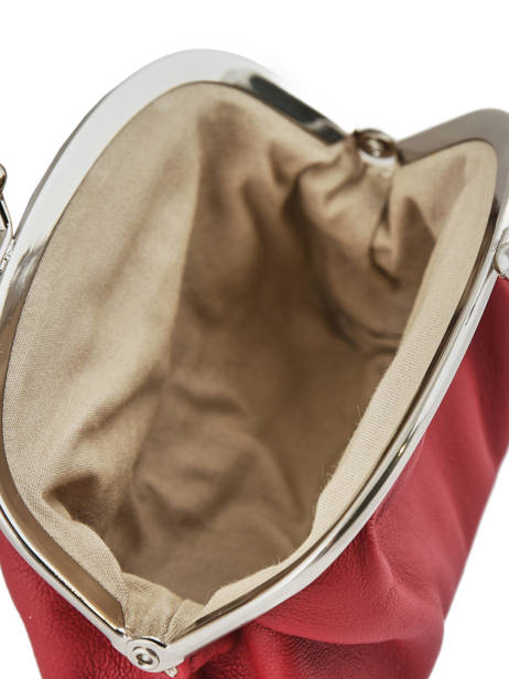 Porte-monnaie Cuir Hexagona Rouge coconut E77214 vue secondaire 2