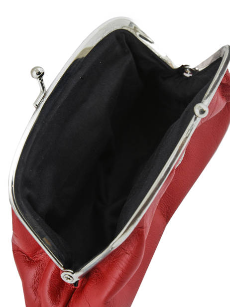 Porte-monnaie Cuir Hexagona Rouge coconut E77215 vue secondaire 2