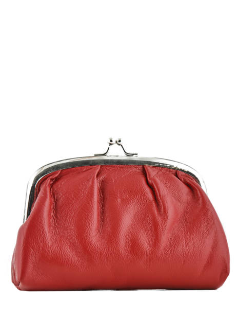 Porte-monnaie Cuir Hexagona Rouge coconut E77215 vue secondaire 1
