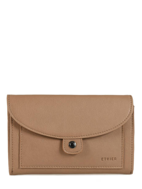 Porte-monnaie Cuir Etrier Noir blanco 600700