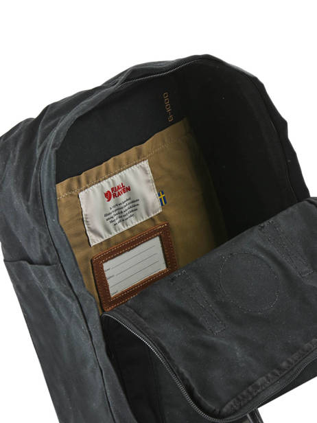 Sac à Dos Kånken 1 Compartiment Fjallraven Noir kanken n°2 23567 vue secondaire 4