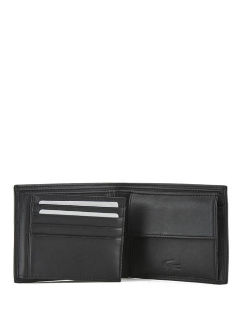 Wallet Leather Lacoste Black crocodile NH2323IL other view 2