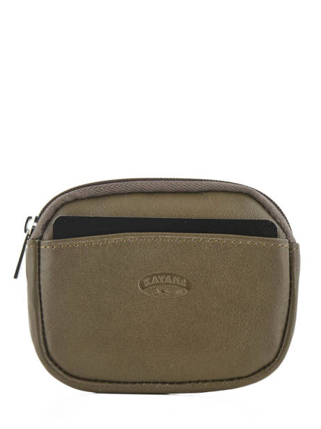 Porte-monnaie Zippé Cuir Katana Gris daisy 553066