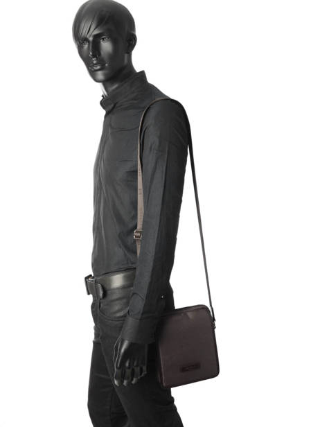 Sac Bandoulière Hexagona Marron worker D72283 vue secondaire 1