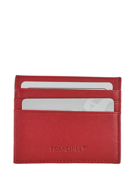 Porte-monnaie Cuir Francinel Rouge venise lisse 37902