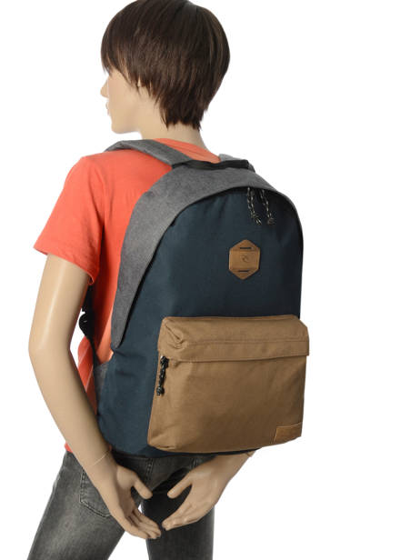 Sac à Dos 1 Compartiment Rip curl Noir stacka BBPVR2 vue secondaire 2