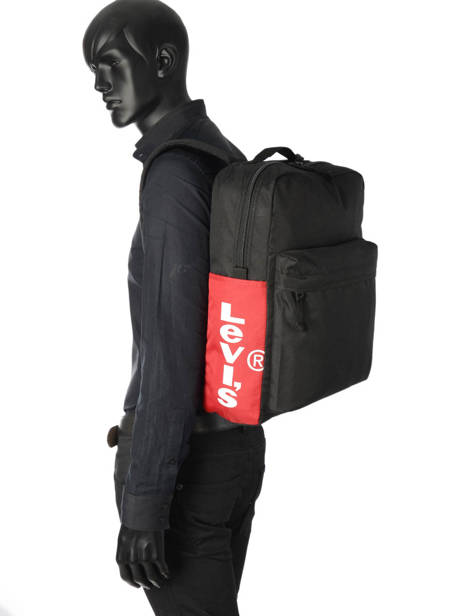 Sac à Dos 1 Compartiment + Pc 15'' Levi's Noir l1 228916 vue secondaire 2