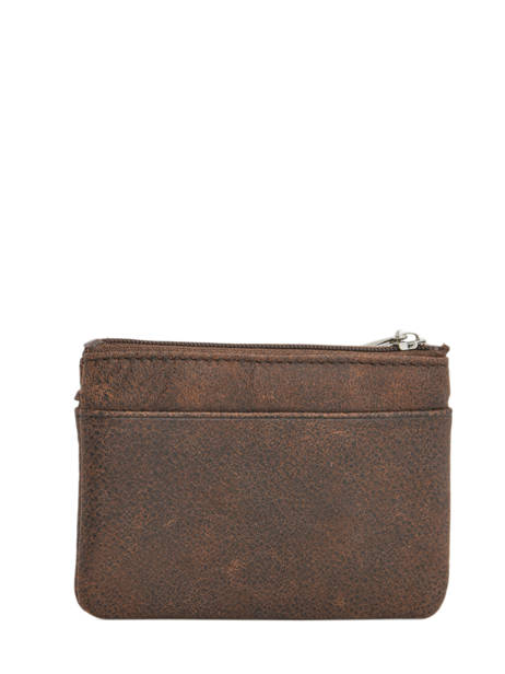 Porte-monnaie Zippé Cuir Hexagona Marron instinct 667292 vue secondaire 1