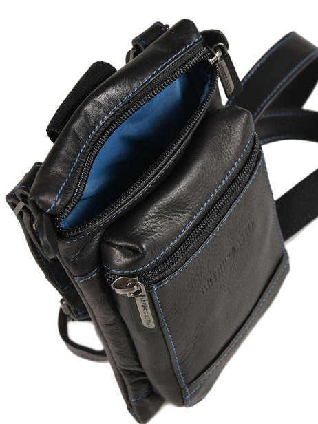 Sac Bandoulière Arthur et aston Noir jasper 1589-33 vue secondaire 4