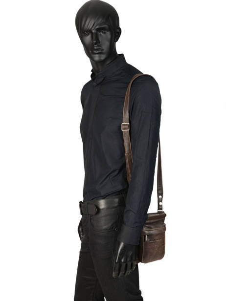 Sac Bandoulière Arthur et aston Noir destroy 62-1071 vue secondaire 2