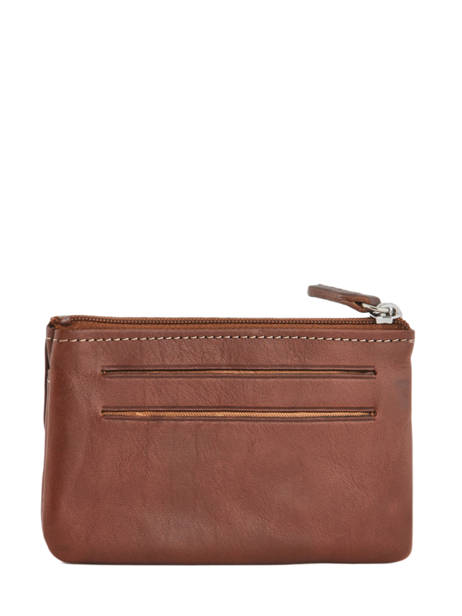 Porte-monnaie Cuir Katana Marron tampon 253120 vue secondaire 2