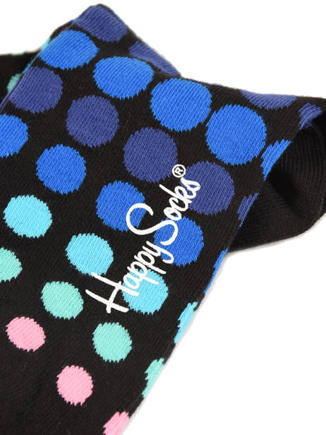 Chaussettes Happy socks Noir faded disco FDD01 vue secondaire 1