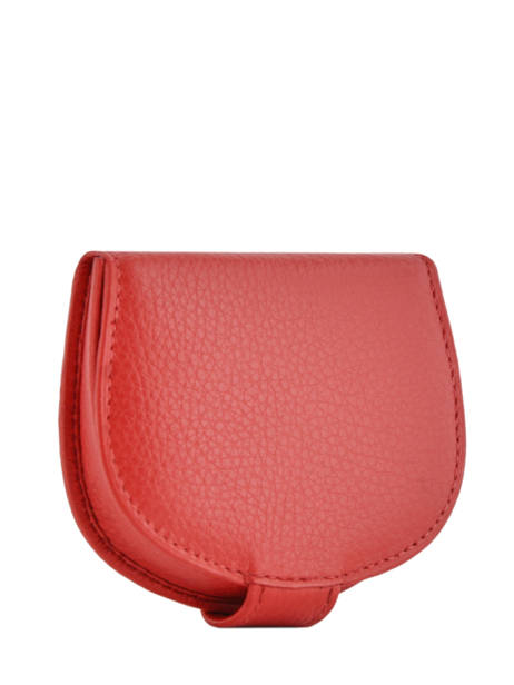 Porte Monnaie Cuir Crinkles Rouge caviar 14039 vue secondaire 2