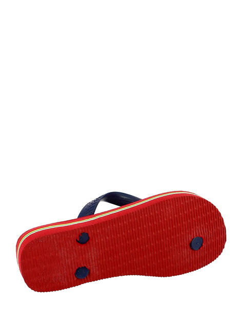 Tongs Havaianas Rouge sandales / nu-pieds 4110850B vue secondaire 2