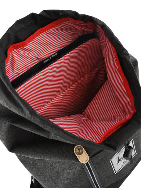 Backpack 1 Compartment Herschel Black offset 10066-O other view 4