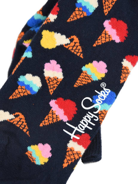 Chaussettes Happy socks Noir ice cream ICC01 vue secondaire 1