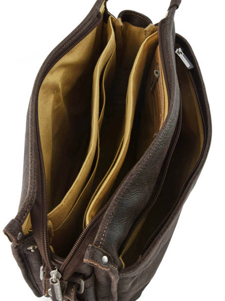 Sac Bandoulière Destroy Cuir Arthur et aston Noir destroy 62-1075 vue secondaire 4