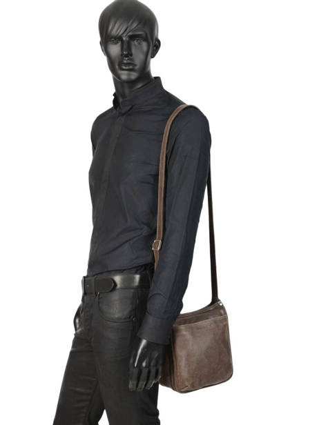 Sac Bandoulière Destroy Arthur et aston Noir destroy 62-1076 vue secondaire 2