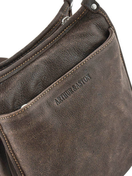 Sac Bandoulière Destroy Arthur et aston Noir destroy 62-1076 vue secondaire 1