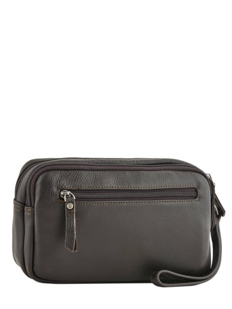 Pochette Homme Foulonné Cuir Etrier Marron foulonne EFOU11 vue secondaire 2