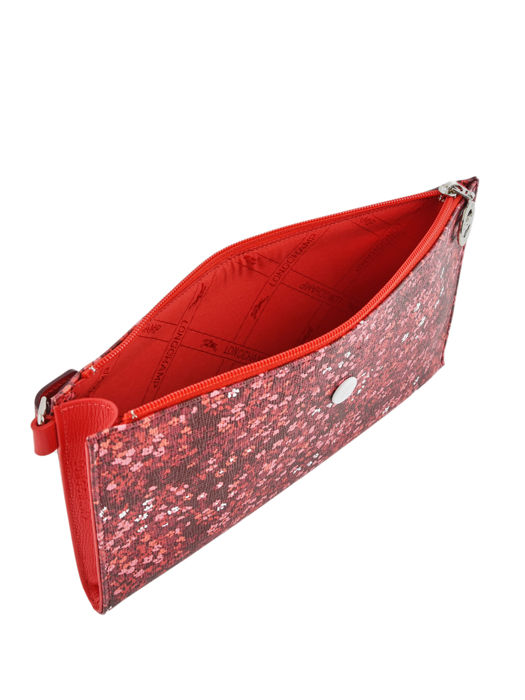 Longchamp Le pliage fleurs Clutches Red