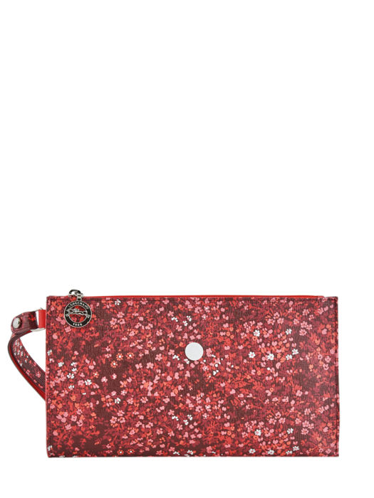 Longchamp Le pliage fleurs Clutches Red
