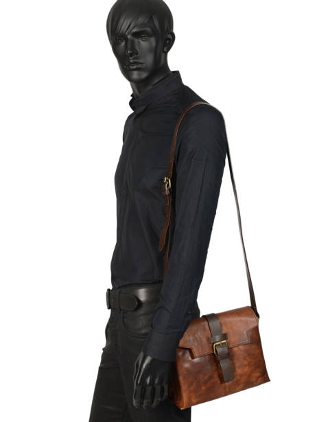 Sac Bandoulière Tuscany Chiarugi Marron street 53016 vue secondaire 4