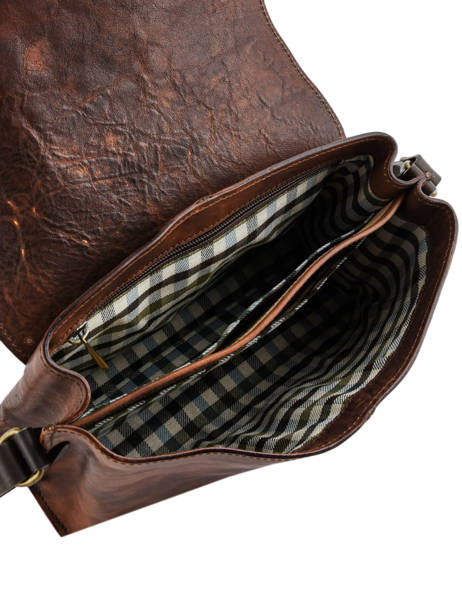 Sac Bandoulière Tuscany Chiarugi Marron street 53016 vue secondaire 6