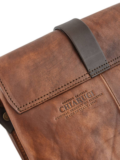 Sac Bandoulière Tuscany Chiarugi Marron street 53016 vue secondaire 3