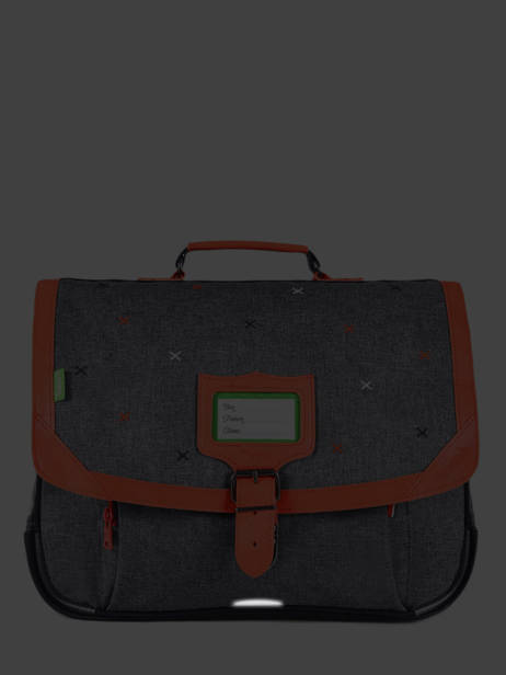 Cartable 2 Compartiments Tann's Noir les chines 38135 vue secondaire 5
