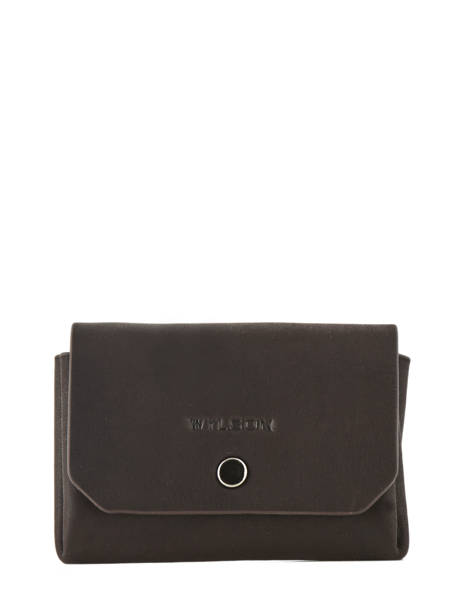 Porte-monnaie Cuir Wylson Marron rio W8190-12