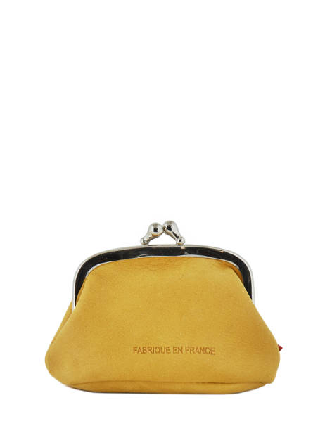 Porte-monnaie Cuir Etrier Jaune western 96918 vue secondaire 1