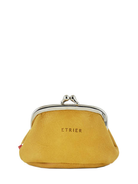 Porte-monnaie Cuir Etrier Jaune western 96918