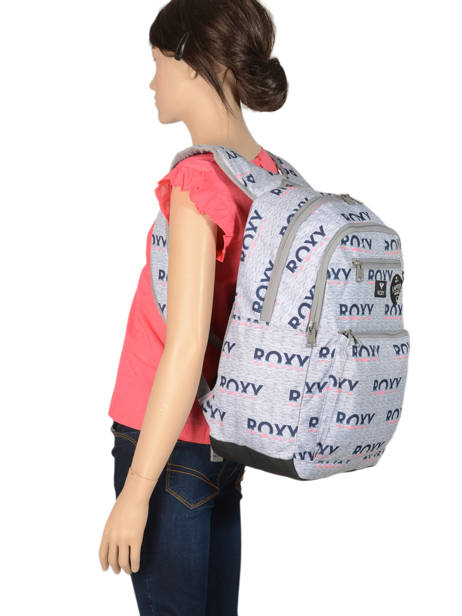 Sac à Dos Avec Trousse Offerte Roxy Gris back to school RJBP3952 vue secondaire 3