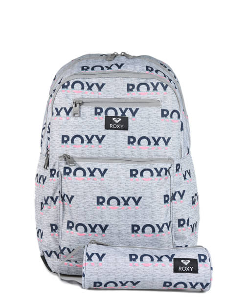 Sac à Dos Avec Trousse Offerte Roxy Gris back to school RJBP3952