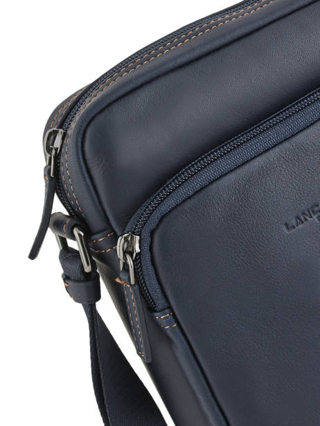 Sac Bandoulière Lancaster Bleu soft vintage homme 320-10 vue secondaire 1