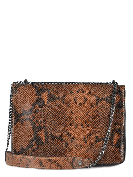 Sac Bandoulière Python Milano Marron python PI180602 vue secondaire 2