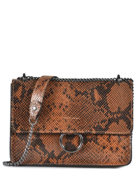 Sac Bandoulière Python Milano Marron python PI180602