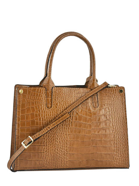 Sac Porté Main Croco Cuir Milano Marron croco CR16062 vue secondaire 2