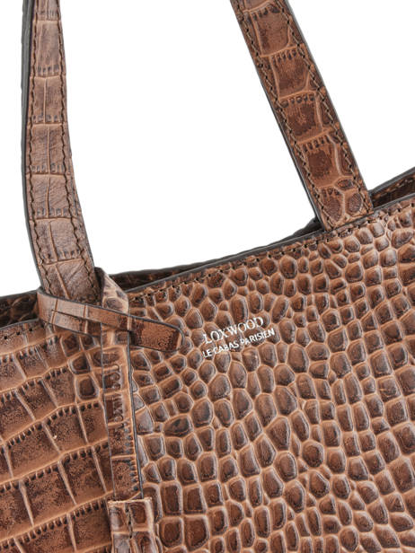 Sac Le Cabas Parisien Cuir Loxwood Marron le cabas parisien 3162CROC vue secondaire 1