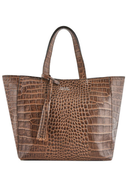 Sac Le Cabas Parisien Cuir Loxwood Marron le cabas parisien 3162CROC