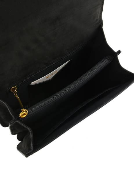 Sac Bandoulière Croc Nat et nin Noir croc HERMIONE vue secondaire 4