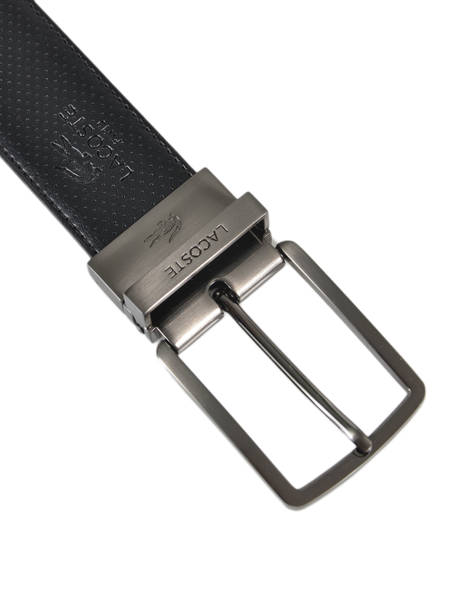Ceinture Homme Cuir Lacoste Noir belt RC4002 vue secondaire 2
