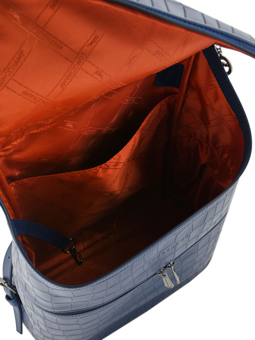 Longchamp Croco block Backpacks Blue