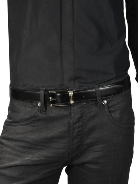 Ceinture Homme Réglable Cuir Montblanc Noir belts 114386 vue secondaire 2