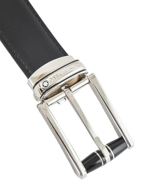 Ceinture Homme Réglable Cuir Montblanc Noir belts 114386 vue secondaire 1