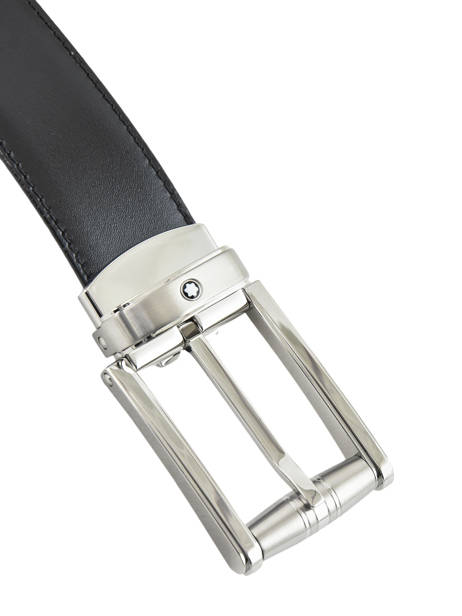 Ceinture Homme Réglable Cuir Montblanc Noir belts 114427 vue secondaire 1