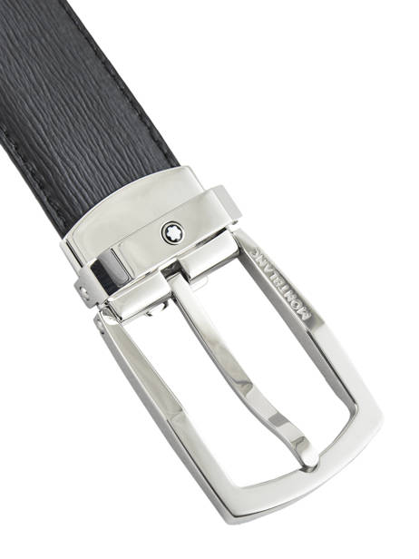 Ceinture Homme Réglable Cuir Montblanc Noir belts 116706 vue secondaire 1